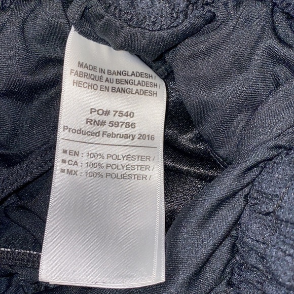 Pony Large Black White Drawstring Athletic Shorts - Picture 5 of 10